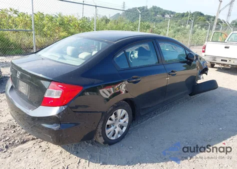 2012 Honda Civic Lx из США, поврежденный, VIN 2HGFB2F50CH516122